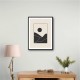 Black Minimal Mountains #4 Wall Art Black Minimal Mountains #4 Wall Art