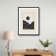 Black Minimal Mountains #4 Wall Art Black Minimal Mountains #4 Wall Art