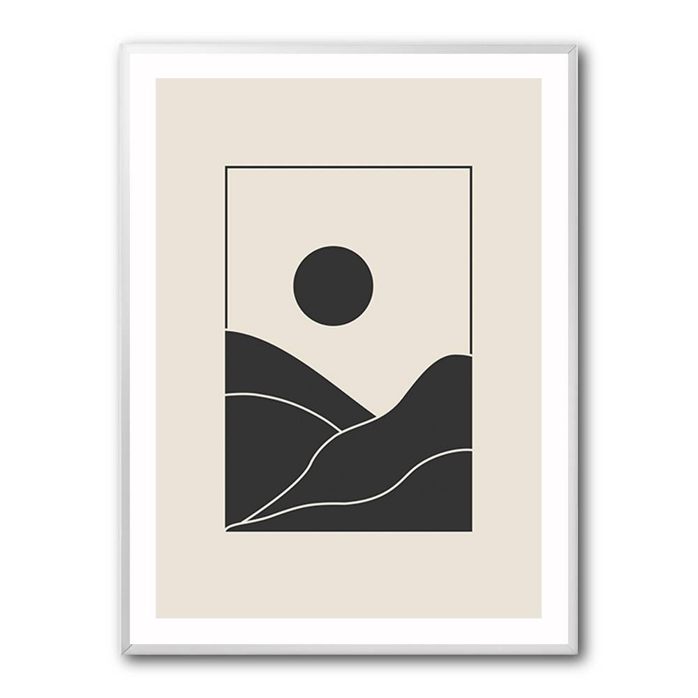 Black Minimal Mountains #4 Wall Art Black Minimal Mountains #4 Wall Art