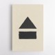 Black Minimal Shapes Series #6 Wall Art Black Minimal Shapes Series #6 Wall Art