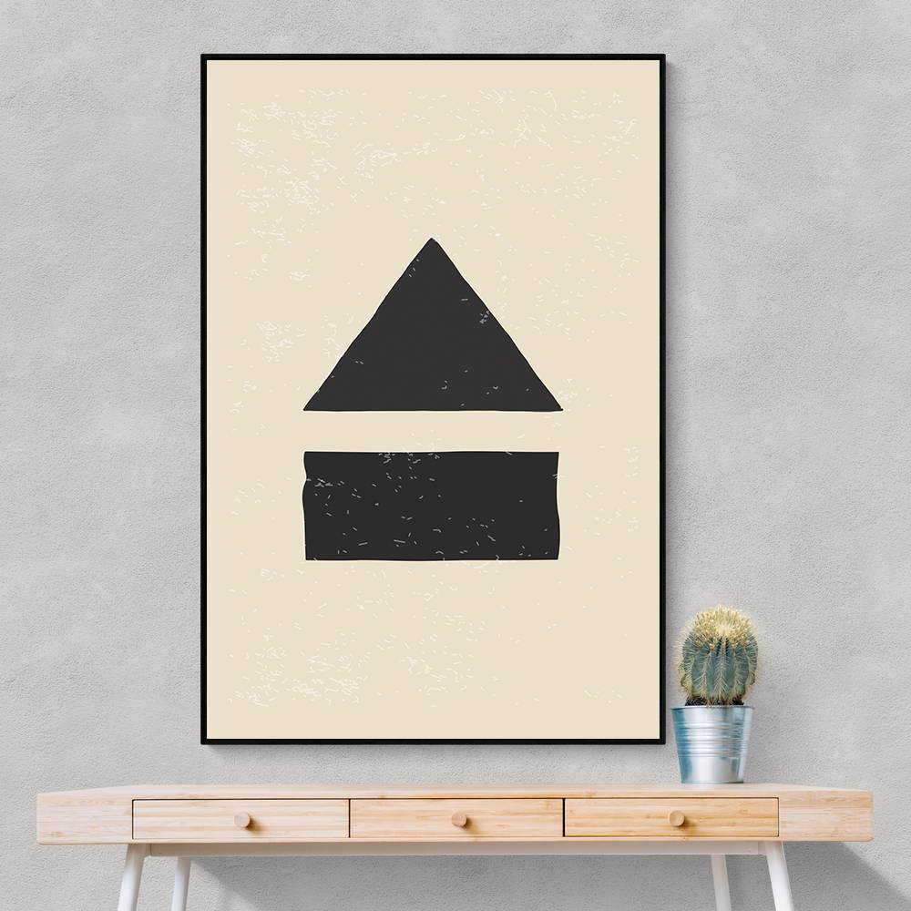 Black Minimal Shapes Series #6 Wall Art Black Minimal Shapes Series #6 Wall Art
