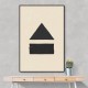 Black Minimal Shapes Series #6 Wall Art Black Minimal Shapes Series #6 Wall Art