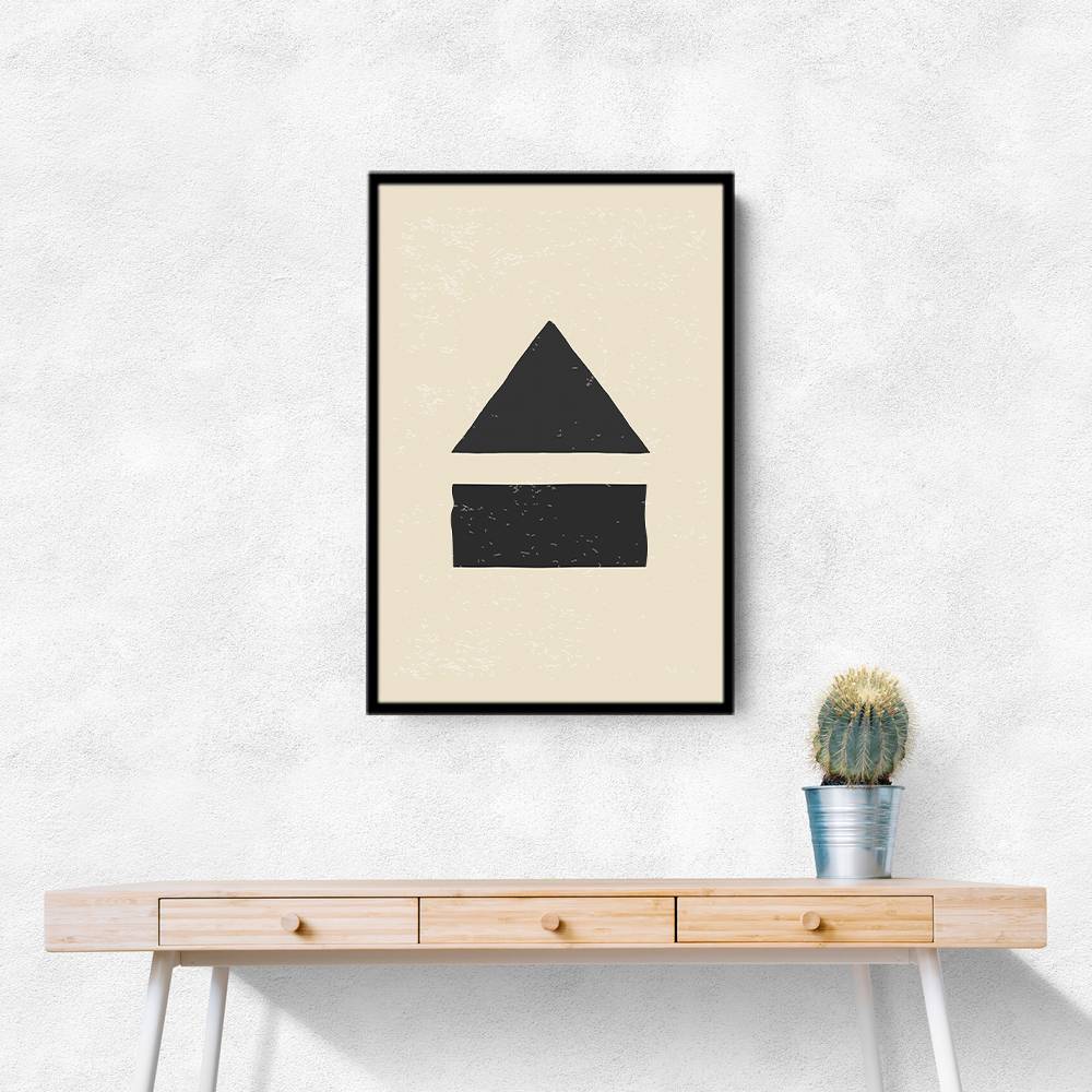 Black Minimal Shapes Series #6 Wall Art Black Minimal Shapes Series #6 Wall Art