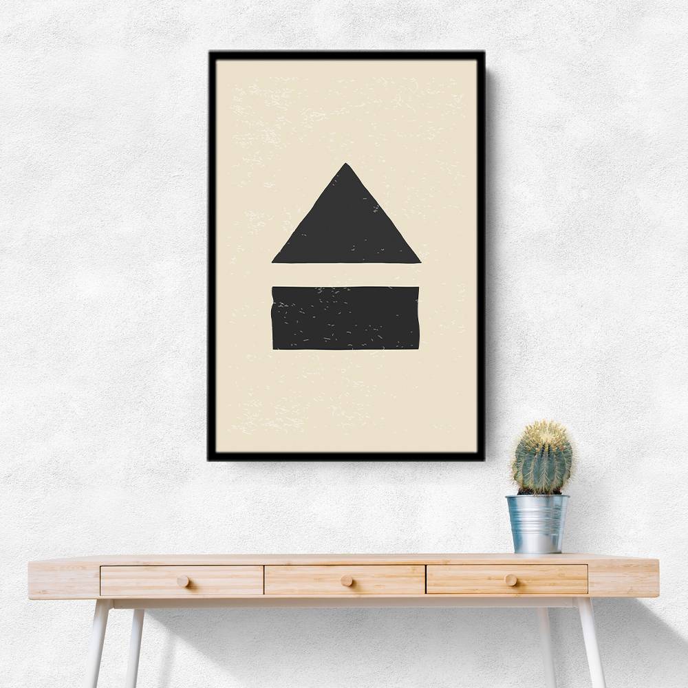 Black Minimal Shapes Series #6 Wall Art Black Minimal Shapes Series #6 Wall Art