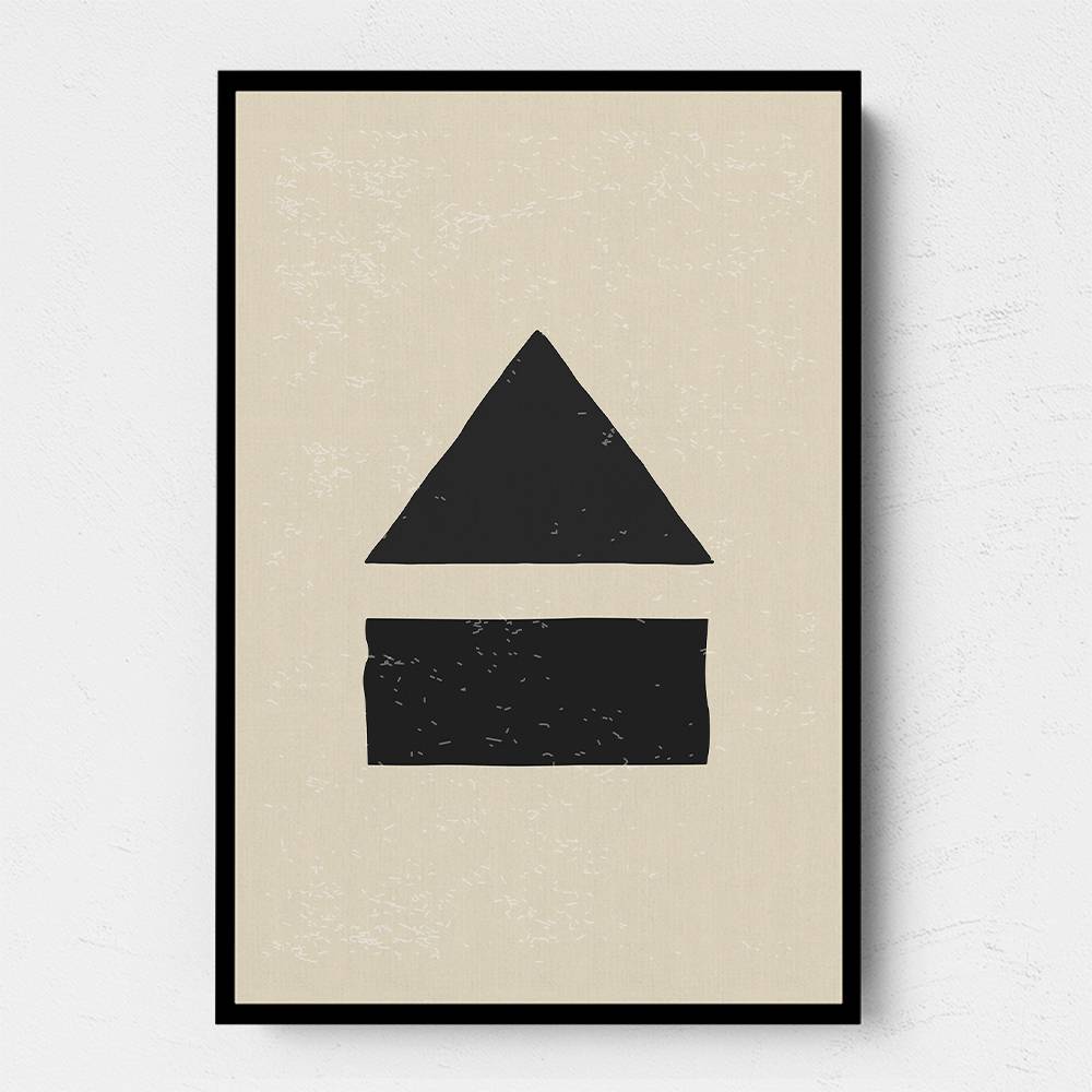 Black Minimal Shapes Series #6 Wall Art Black Minimal Shapes Series #6 Wall Art