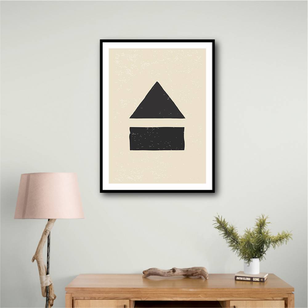 Black Minimal Shapes Series #6 Wall Art Black Minimal Shapes Series #6 Wall Art