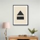 Black Minimal Shapes Series #6 Wall Art Black Minimal Shapes Series #6 Wall Art