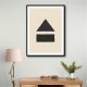 Black Minimal Shapes Series #6 Wall Art Black Minimal Shapes Series #6 Wall Art