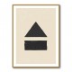 Black Minimal Shapes Series #6 Wall Art Black Minimal Shapes Series #6 Wall Art
