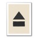 Black Minimal Shapes Series #6 Wall Art Black Minimal Shapes Series #6 Wall Art