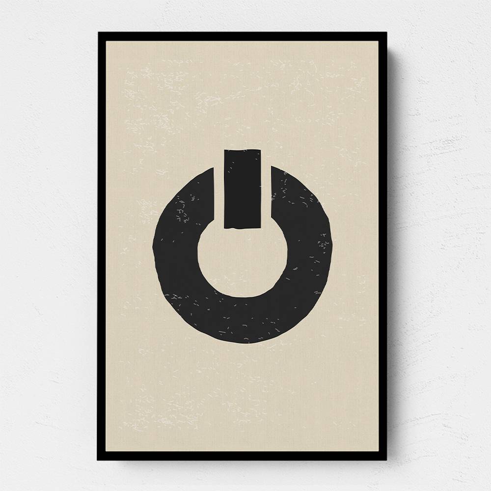 Black Minimal Shapes Series #8 Wall Art Black Minimal Shapes Series #8 Wall Art