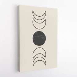Boho Sun and Moon #1 Wall Art