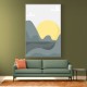 Framed Canvas Size:: Super Size 140 x 210 cm Boho Sunny Landscape #1 Wall Art