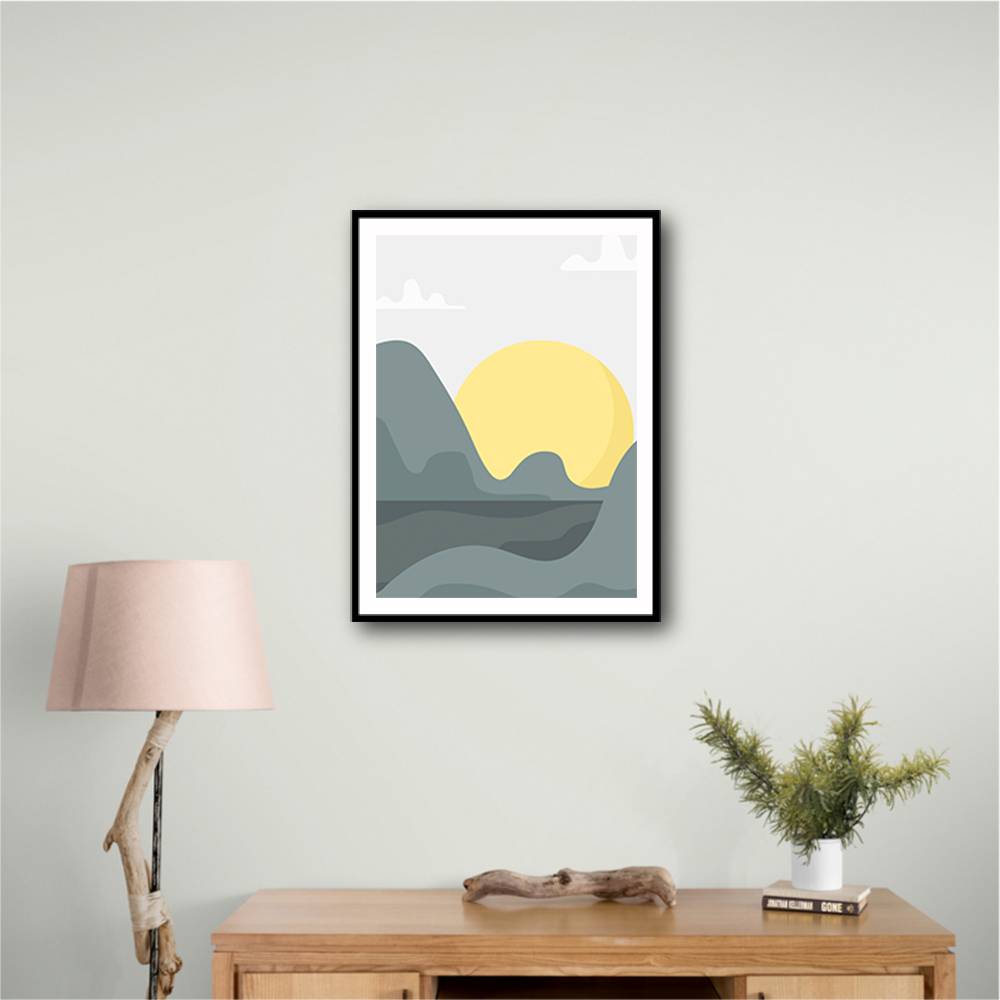 Boho Sunny Landscape #1 Wall Art Boho Sunny Landscape #1 Wall Art