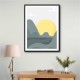 Framed Print Size:: Extra Large 90 x 120 cm Boho Sunny Landscape #1 Wall Art