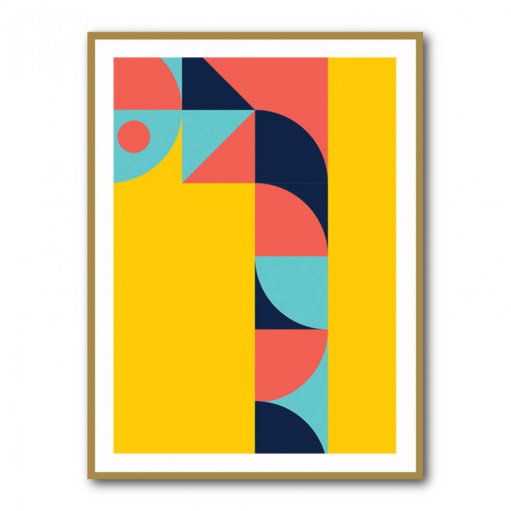 Bold Bauhaus Series #1 Wall Art Bold Bauhaus Series #1 Wall Art