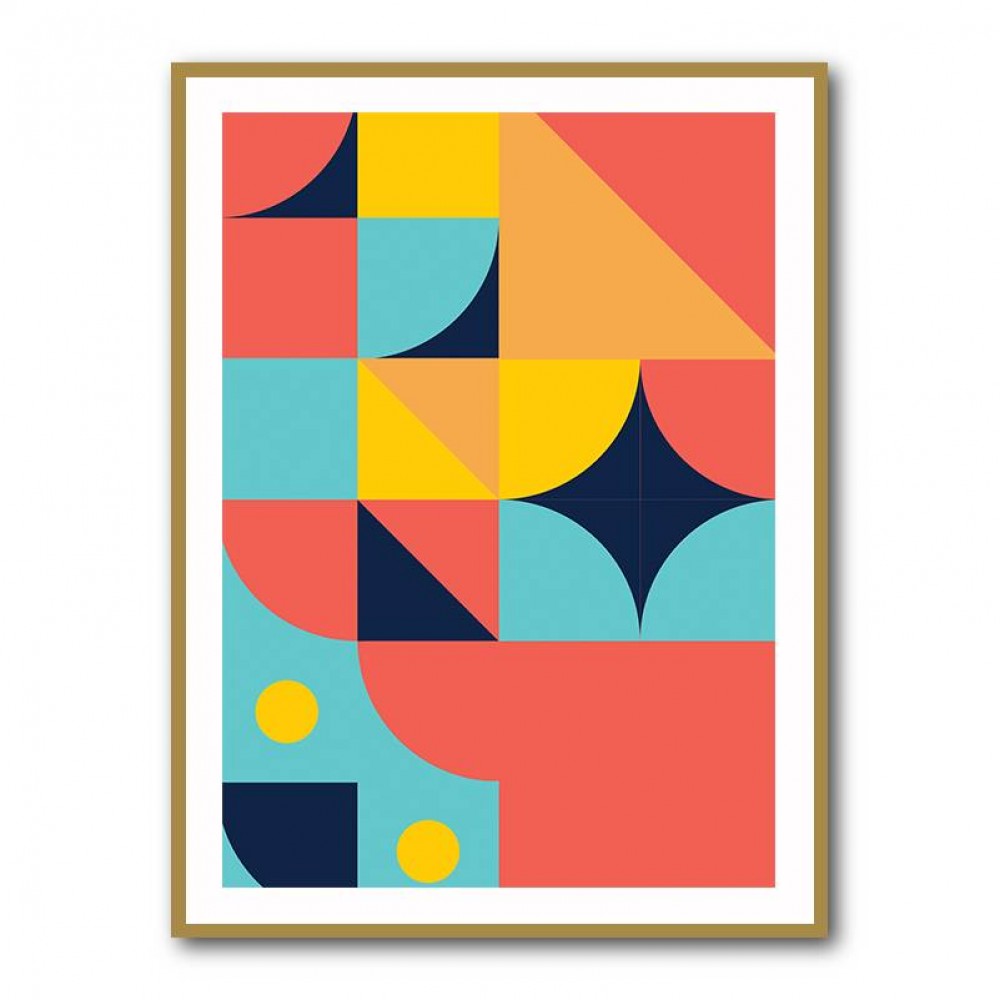 Bold Bauhaus Series #2 Wall Art Bold Bauhaus Series #2 Wall Art