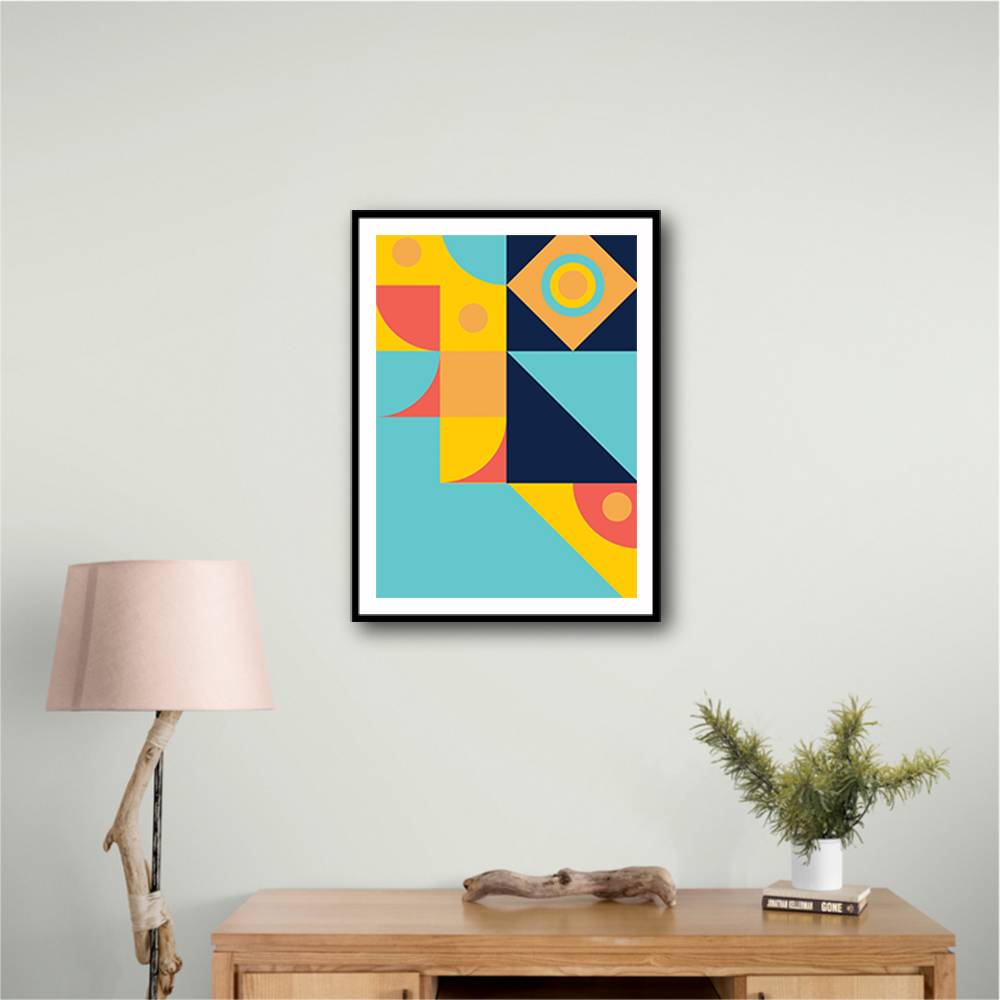 Bold Bauhaus Series #4 Wall Art Bold Bauhaus Series #4 Wall Art