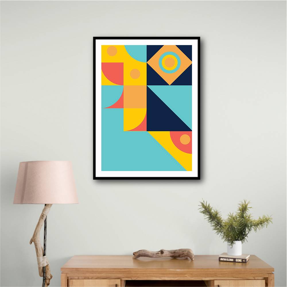 Bold Bauhaus Series #4 Wall Art Bold Bauhaus Series #4 Wall Art