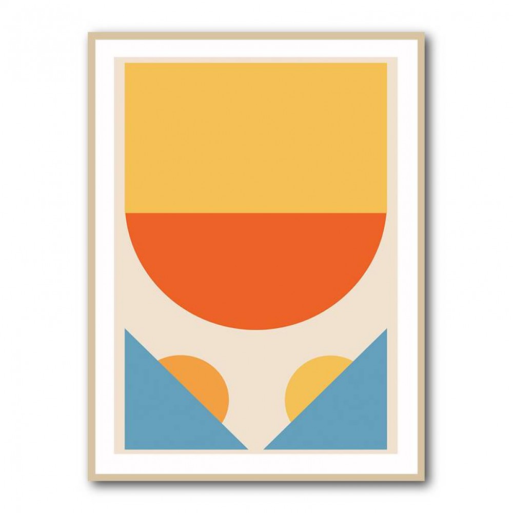Bright Minimal Shapes Series #1 Wall Art Bright Minimal Shapes Series #1 Wall Art