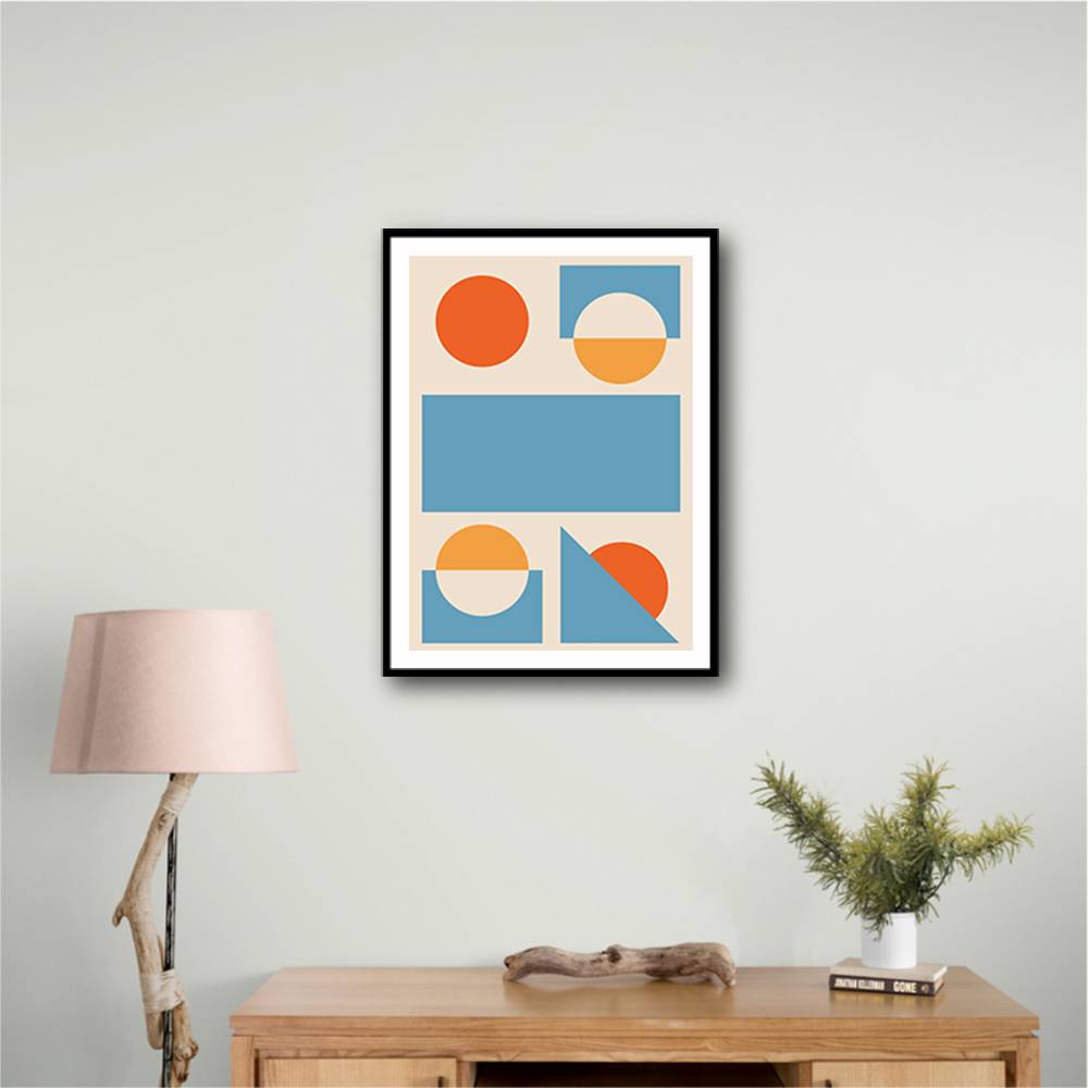 Bright Minimal Shapes Series #2 Wall Art Bright Minimal Shapes Series #2 Wall Art