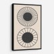 Frame Colour:: Black Circles! Wall Art
