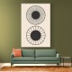 Framed Canvas Size:: Super Size 140 x 210 cm Circles! Wall Art
