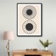 Framed Print Size:: Extra Large 90 x 120 cm Circles! Wall Art