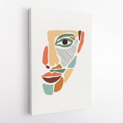 Color Abstract Faces #2 Wall Art