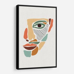 Color Abstract Faces #2 Wall Art