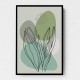 Choose Product Type:: Framed Canvas Color Abstract Plants #1 Wall Art
