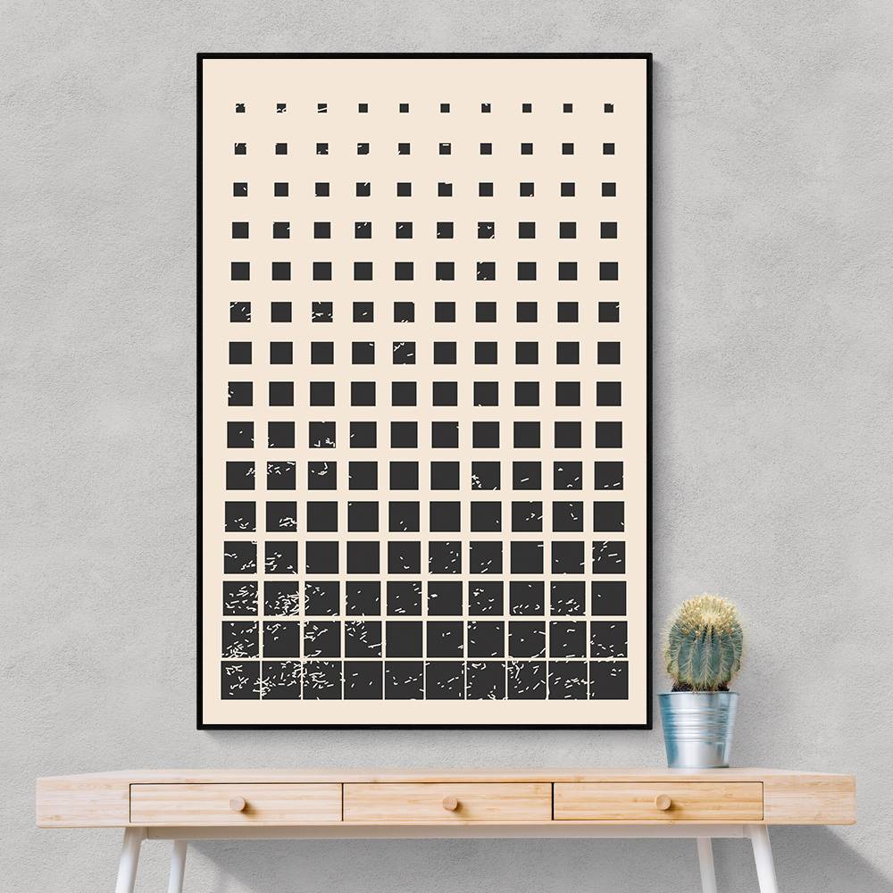 Minimal Halftone Shapes #1 Wall Art Minimal Halftone Shapes #1 Wall Art