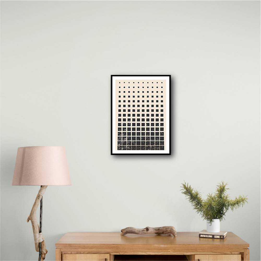Minimal Halftone Shapes #1 Wall Art Minimal Halftone Shapes #1 Wall Art