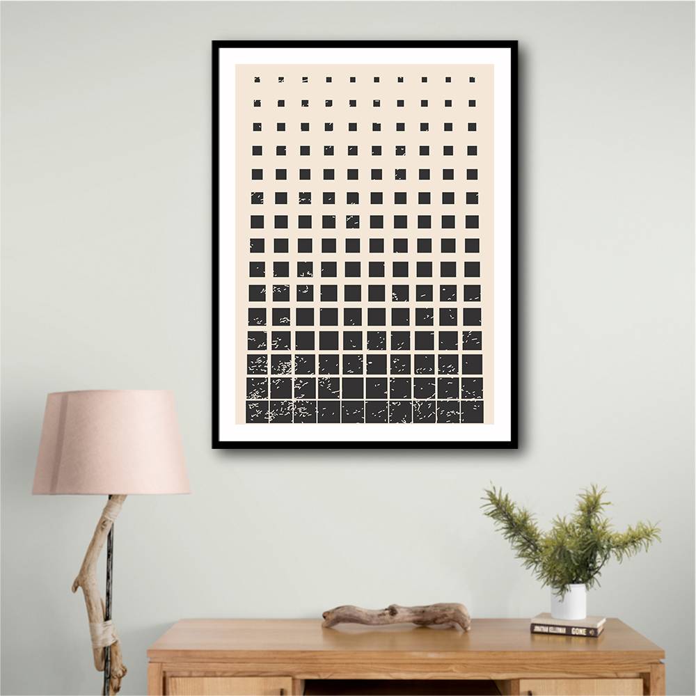 Minimal Halftone Shapes #1 Wall Art Minimal Halftone Shapes #1 Wall Art
