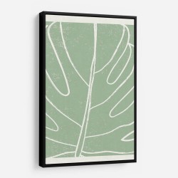Minimal Monstera Collection #1 Wall Art