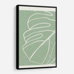 Minimal Monstera Collection #2 Wall Art