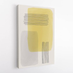 Yellow Watercolor Shapes Series #1 Wall Art