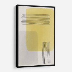 Yellow Watercolor Shapes Series #1 Wall Art
