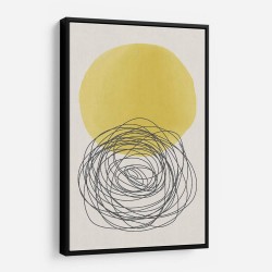 Yellow Watercolor Shapes Series #3 Wall Art