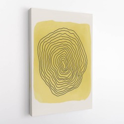 Yellow Watercolor Shapes Series #4 Wall Art