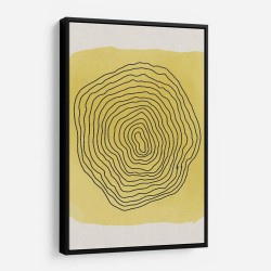 Yellow Watercolor Shapes Series #4 Wall Art