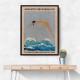 Into the Ocean (blue) Standard Wall Art