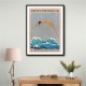 Into the Ocean (blue) Standard Wall Art