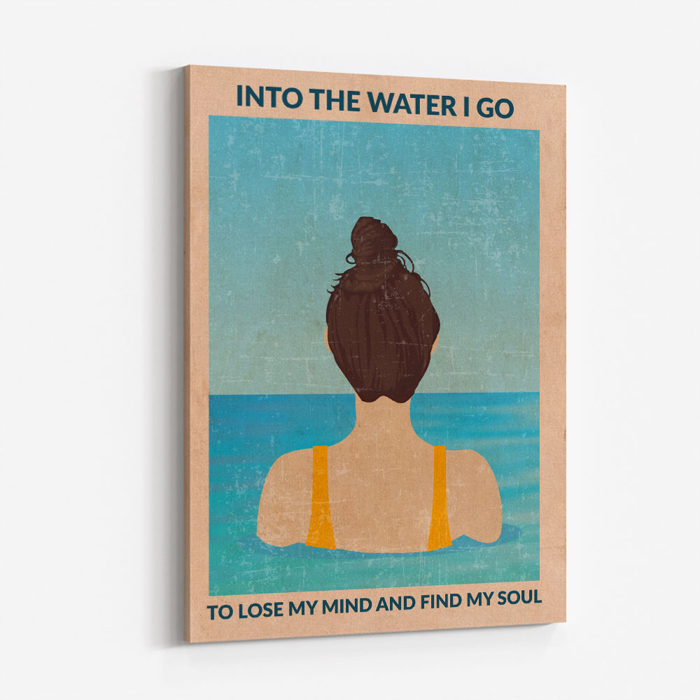 Into the Water (brunette) Wall Art