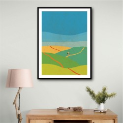 Evening Hill Climb Wall Art