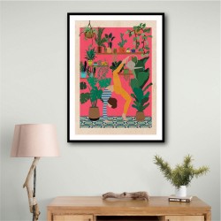 Hot Lips Pink Wall Art