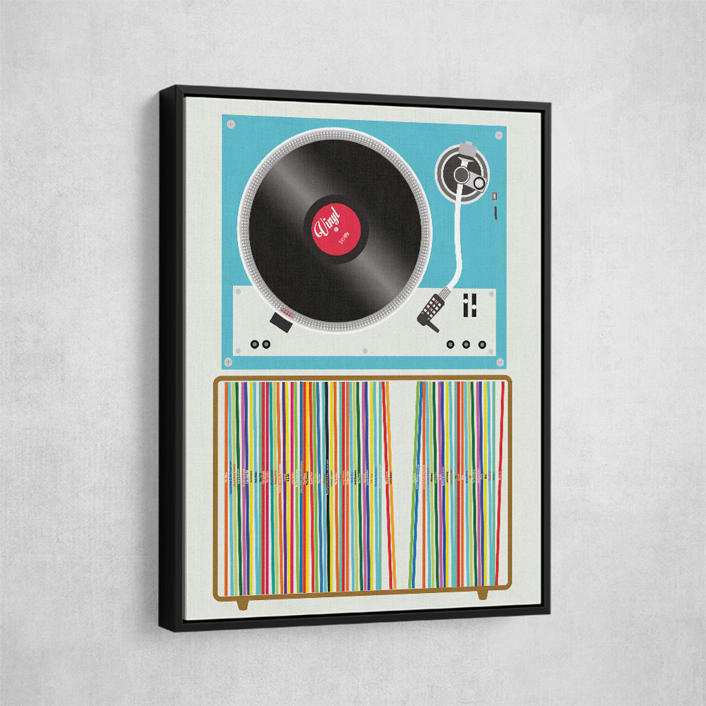 Vinyl Stack Wall Art