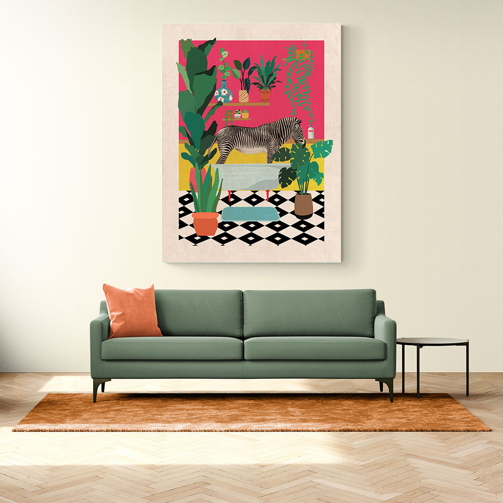 Zebra Bathtime Wall Art Zebra Bathtime Wall Art