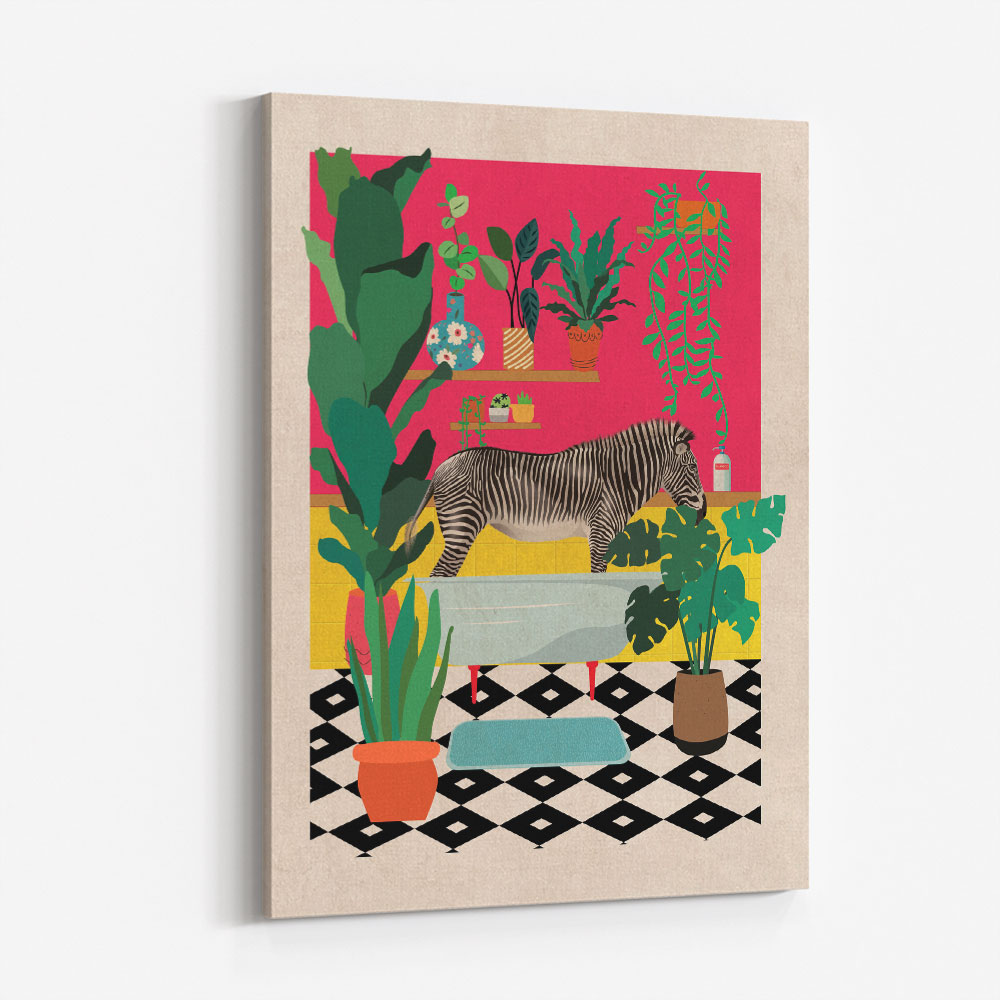 Zebra Bathtime Wall Art Zebra Bathtime Wall Art