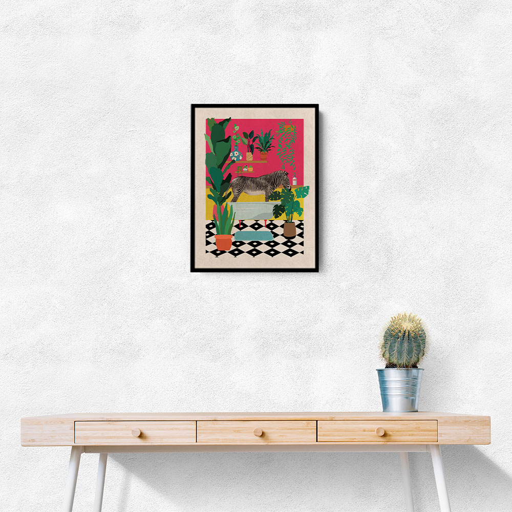 Zebra Bathtime Wall Art Zebra Bathtime Wall Art